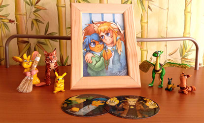 Я и Рыжик 9-ю годами позже в рамочке :)