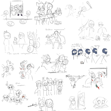 Тёмные дни впереди 2, скетчики