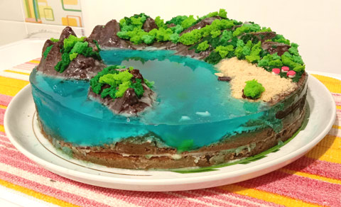 Торт-остров